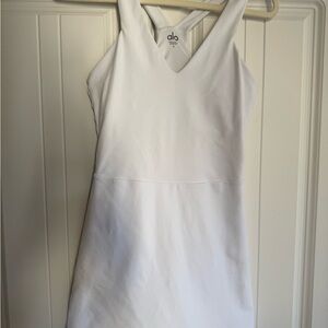 ALO Yoga White V-Neck Top